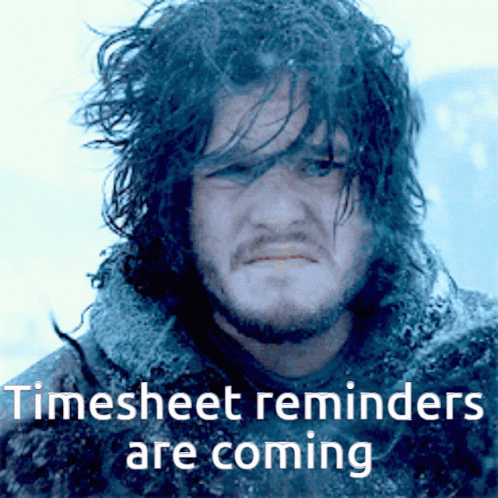 Timesheet Jon Snow Game Of Thrones GIF