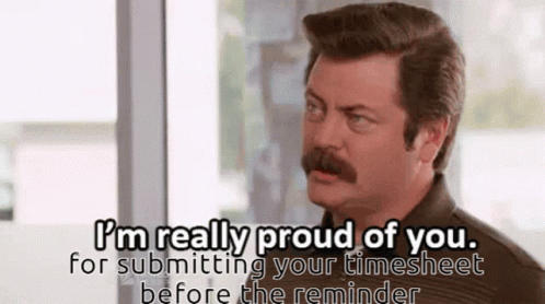 Timesheet Ron Swanson Parks And Recreation GIF