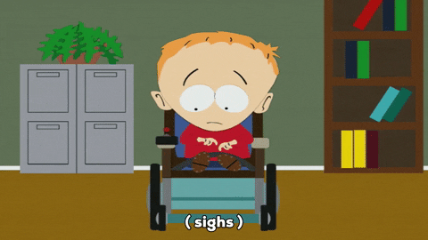 Timmah Timmy Burch Sighing South Park GIF