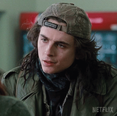 Timothée Chalamet Stare Yule GIF