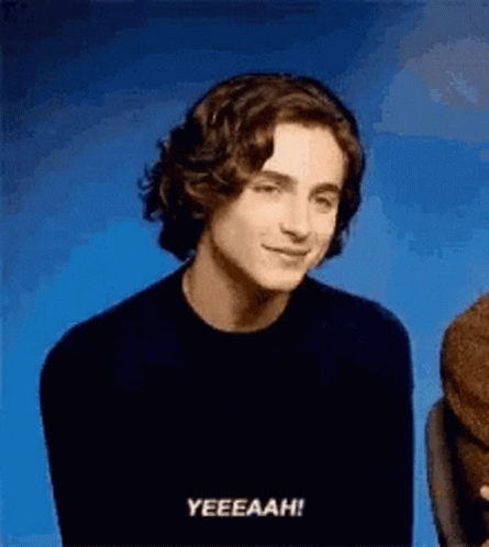 Timothée Chalamet Yeah GIF