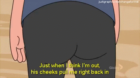 Tina Belcher Butt Stare On Jimmy Pesto Jr GIF