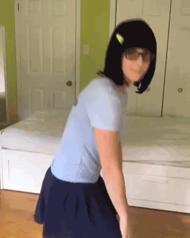 Tina Belcher Cosplay Girl Twerking GIF