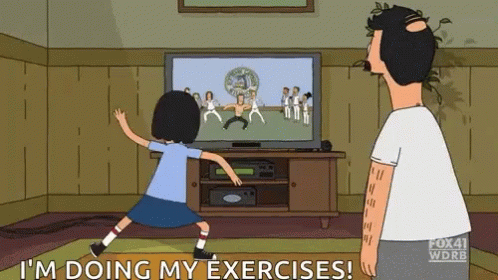 Tina Belcher Dancing Doing Exercise GIF