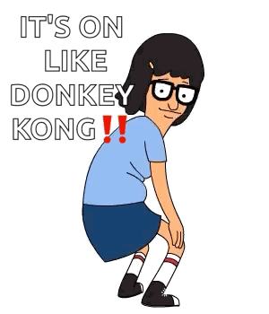 Tina Belcher Dancing Donkey Kong GIF