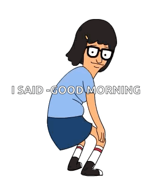 Tina Belcher Dancing Good Morning GIF