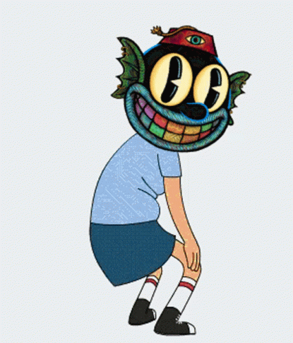 Tina Belcher Dancing Monster Head GIF