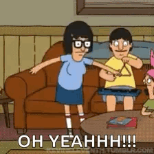 Tina Belcher Dancing Oh Yeah GIF
