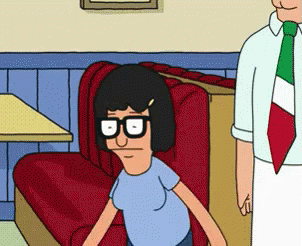 Tina Belcher Dancing On A Restaurant GIF