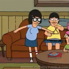 Tina Belcher Dancing On The Couch GIF