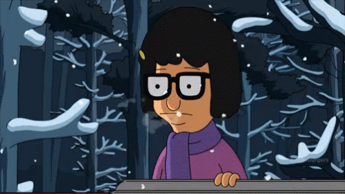 Tina Belcher Dancing On Window GIF