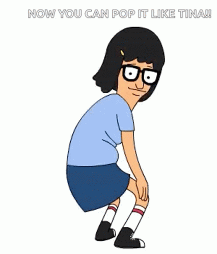 Tina Belcher Dancing Pop It GIF