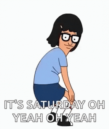 Tina Belcher Dancing Saturday GIF