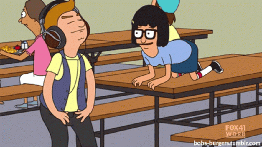 Tina Belcher Kissing Mishap Bobs Burgers GIF