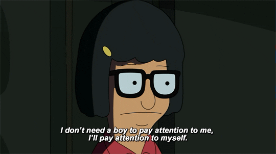 Tina Belcher Pat Myself On The Back GIF
