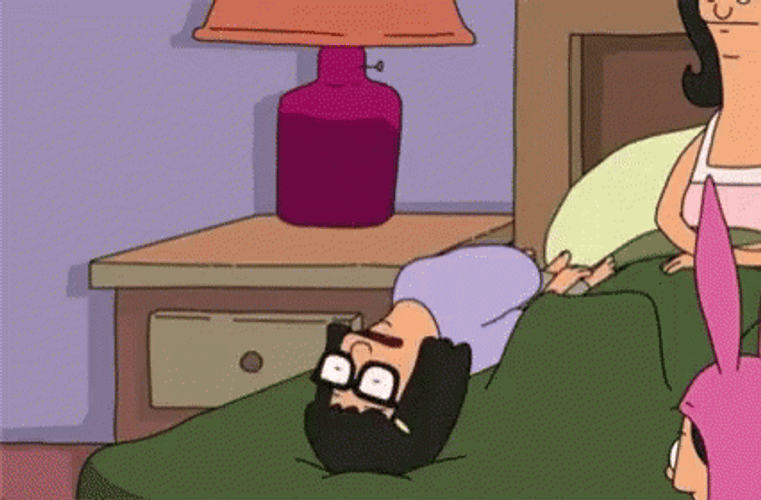 Tina Belcher Shaking In Bed Bobs Burgers  GIF