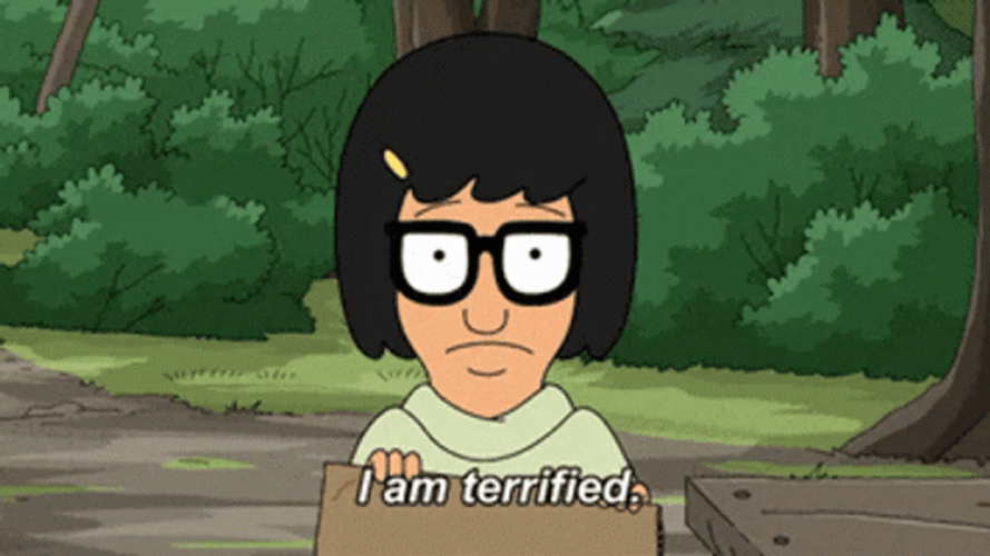 Tina Belcher Terrified Bobs Burgers GIF