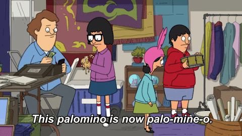Tina Bobs Burgers Palomino Addict GIF