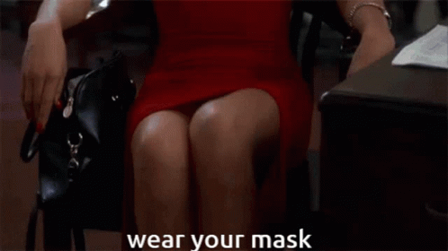 Tina Carlyle Wear Your Mask GIF