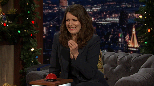 Tina Fey Nail Biter GIF
