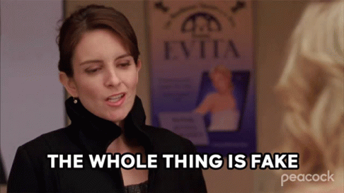 Tina Fey The Whole Thing Is Staged GIF