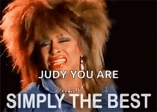 Tina Turner On Judy Youre Simply The Best GIF