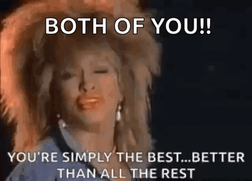Tina Turner Youre Simply The Best Message GIF