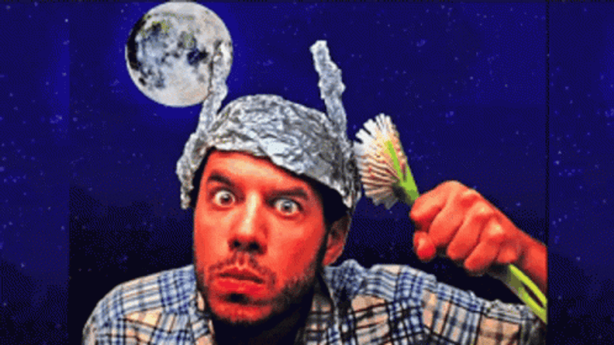 Tinfoil Hat Mickey Mouse Ears Shut Up GIF