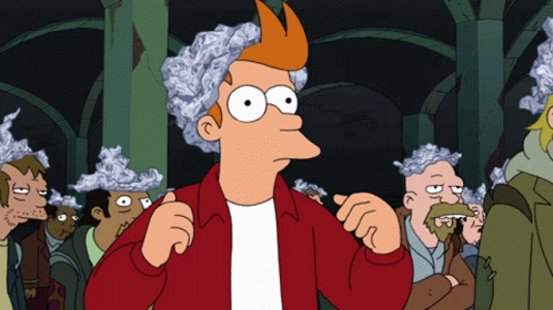 Tinfoil Hat Philip J. Fry Futurama GIF
