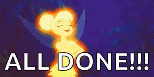 Tinker Bell Clap All Done GIF