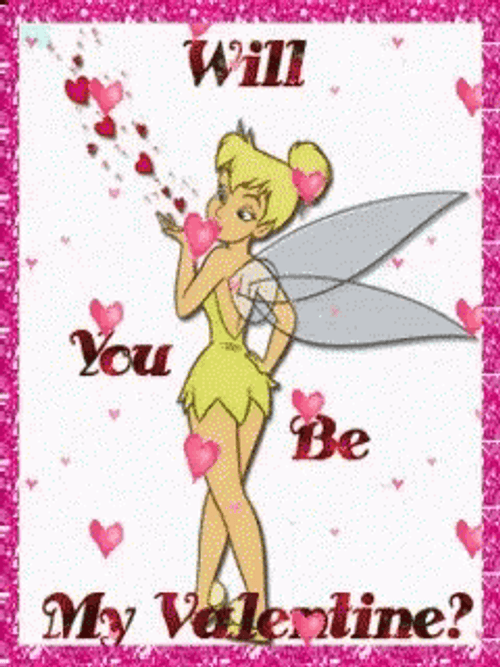 Tinker Bell Will You Be My Valentine GIF