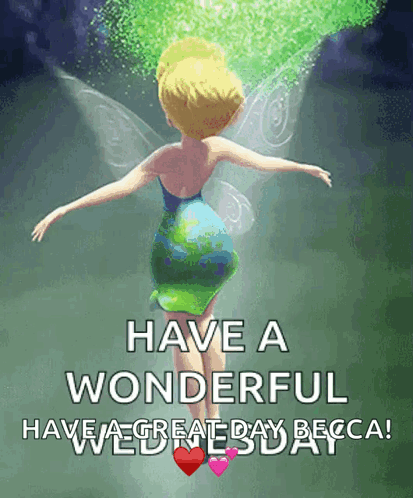 Tinker Bell Wonderful Changing Outfit GIF