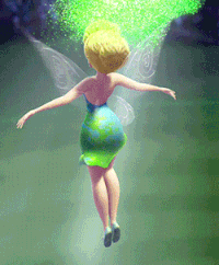 Tinkerbell Dress Transformation GIF