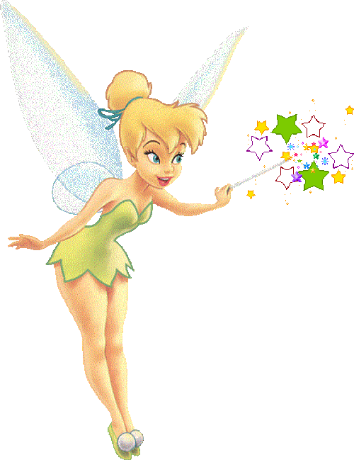 Tinkerbell Fairy Using Magic Wand GIF 