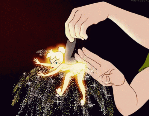 Tinkerbell Held by Person