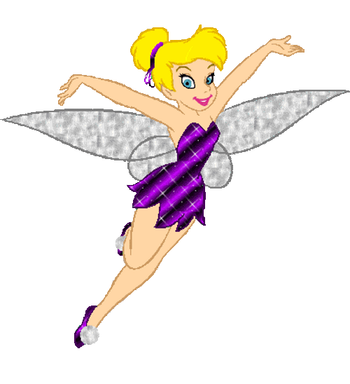 Tinkerbell In Violet Dress Fairy GIF