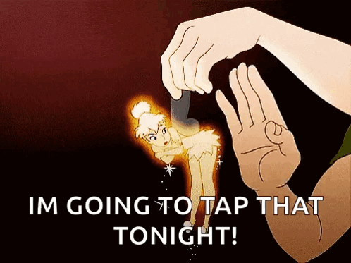 Tinkerbell Saying I'm Going To Tap That Tonight GIF