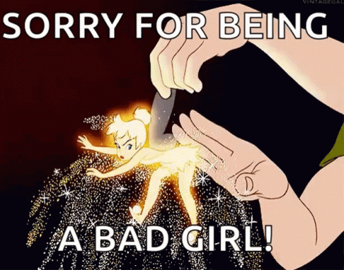Tinkerbell Sorry for Being a Bad Girl