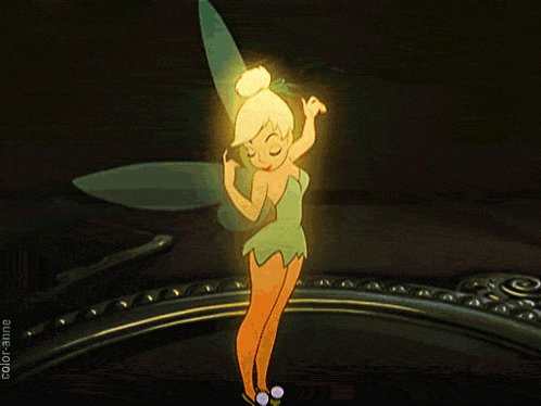 Tinkerbell With Wings Spread GIF