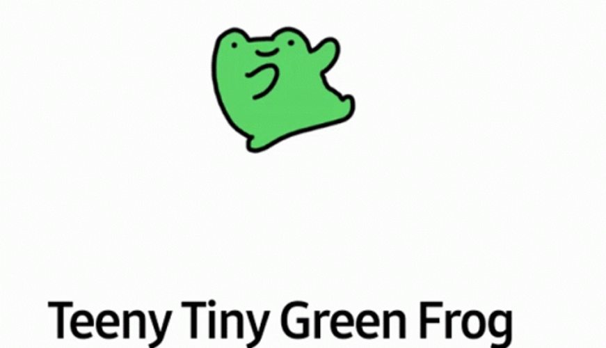 Tiny Cartoon Frog Dance Craze GIF