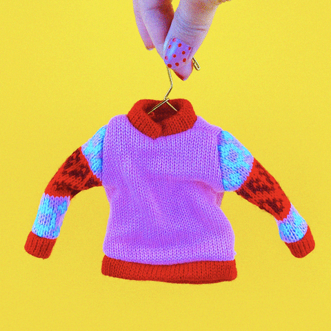 Tiny Sweater Weather Design GIF