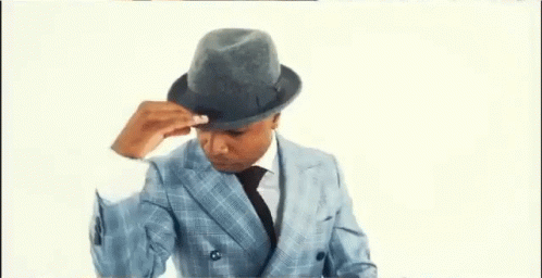 Tip Of The Hat Cool Black Guy GIF