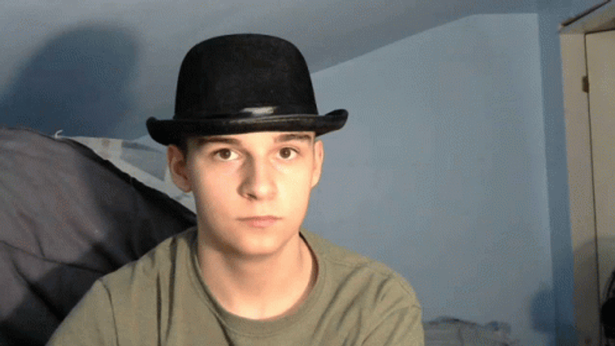 Tip Of The Hat Bowler Hat GIF