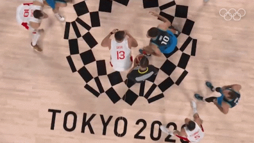 Tip Off Olympic Basketball GIF