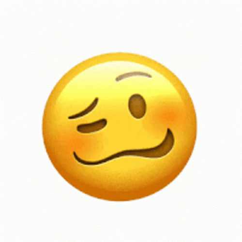 Tipsy Drunk Face Emoji GIF
