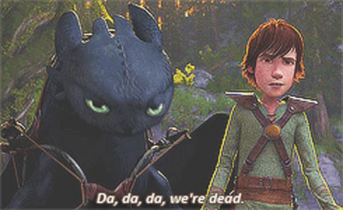 Tired And Bored Toothless Meme GIF