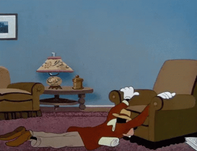 Tired And Exhausted Goofy GIF