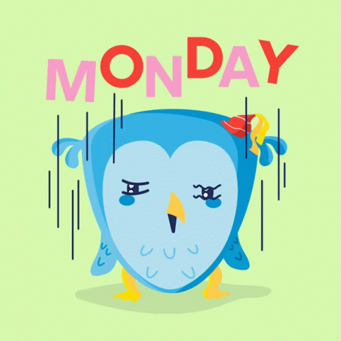 Tired And Exhausting Monday GIF