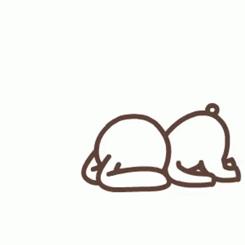 Tired Bunny Cartoon GIF