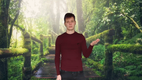 Tired Guy Funny Green Screen Set Up GIF